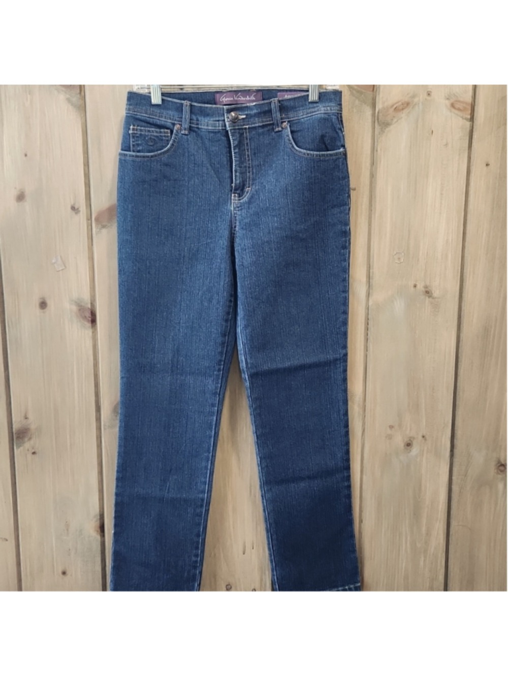 Gloria Vanderbilt Amanda Classic Blue Women's Staightlegged Jeans, Sz 6P,NWOT